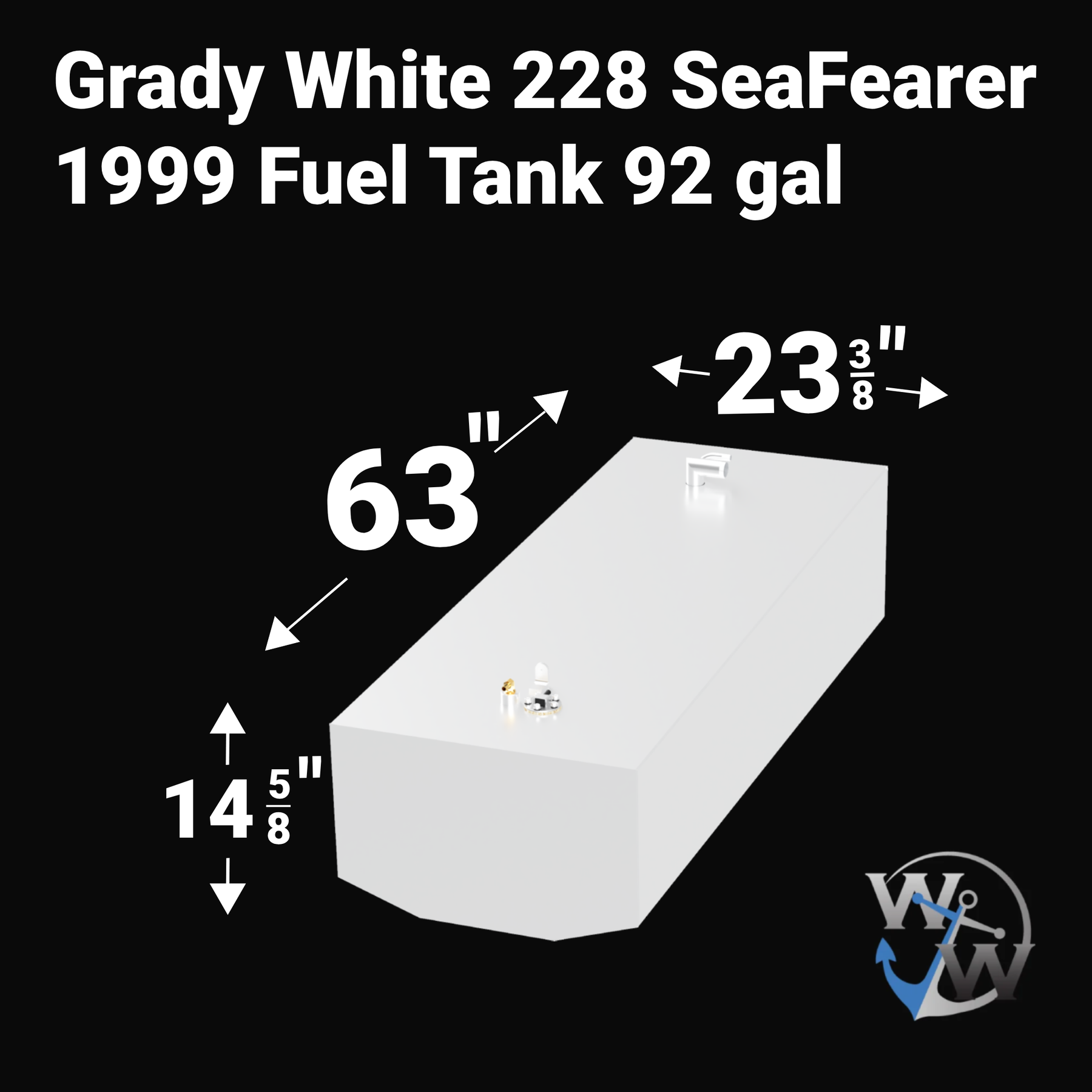 Grady-White 228 SeaFearer (92 gal) Fuel Tank | OEM Replacement