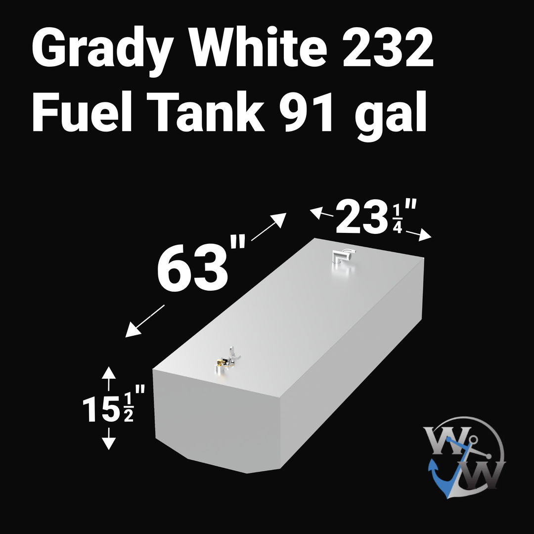 s.shimatani様 ホワイトタンク×2基 Grady White 232 Gulfstream (91 gal) Fuel Tank | OEM Replacement