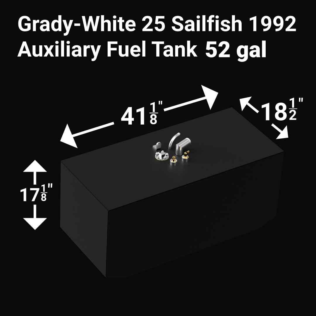 Grady-White 25' Sailfish Combo Fuel Tank Belly (150 gal) Aux (52 gal) | OEM Replacement