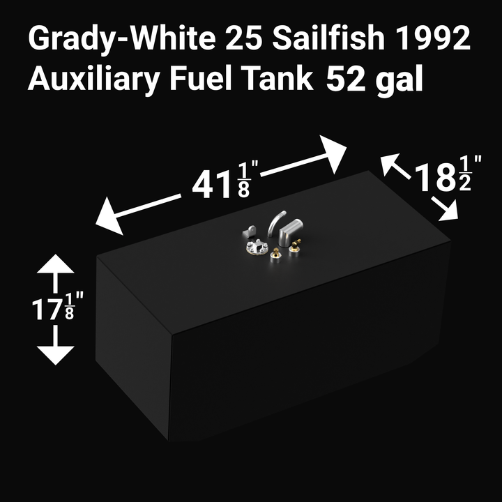Grady-White 25' Sailfish Combo Fuel Tank Belly (150 gal) Aux (52 gal) | OEM Replacement