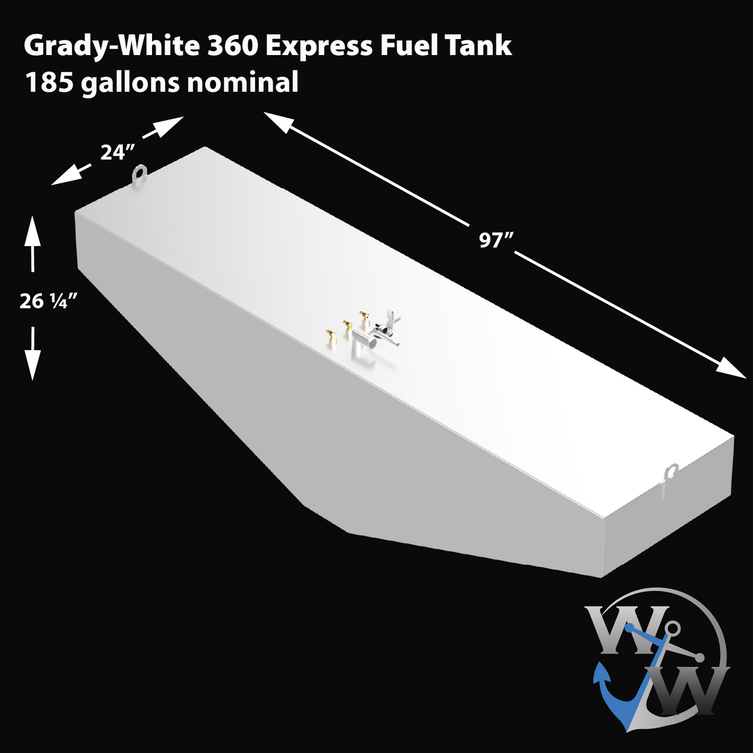 Grady-White 360 Express 2007 - 185 gal. Fuel Tank (Price for each Grady-White 360 Express 2007 - 185 gal. Fuel Tank (Price for each