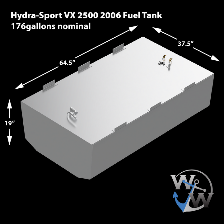 Hydra-Sports VX 2500 - 2006 OEM Replacement Fuel Tank - Welding World, Inc.
