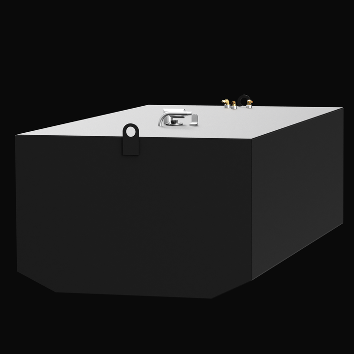 1998 Intrepid 339 with a 2-tank combo, featuring a 248-gallon center tank and a 51-gallon auxiliary tank, Built to OEM Specs fuel tank kit designed for offshore fishing and long-range cruising