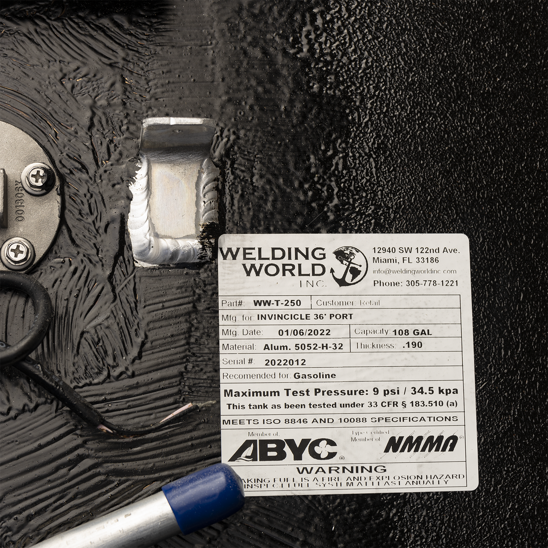 Invincible 36 Open Fisherman 3-Fuel Tanks Combo (1 x 217 gal. 2 x 108 gal.) - Welding World, Inc.
