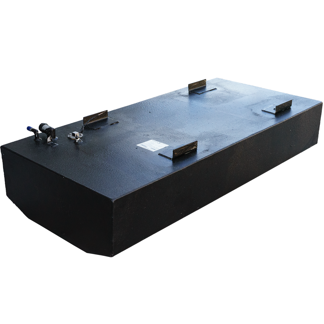 OEM replacement belly fuel tank for Key Largo 21' boat, featuring an 84-gallon capacity, designed for durability and efficient fuel storage