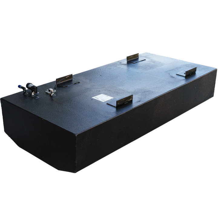 OEM replacement belly fuel tank for Key Largo 21' boat, featuring an 84-gallon capacity, designed for durability and efficient fuel storage