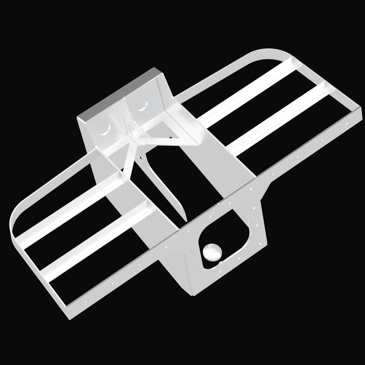 Structural wireframe view of the Glastron Sea Fury 216 Apex single engine bracket internal support skeleton