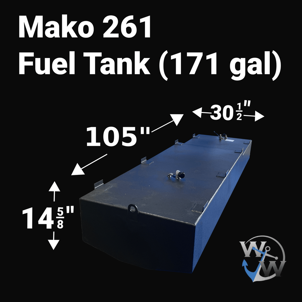 Mako 261 Fuel Tank (171 gal) | 1998 OEM Replacement - Welding World, Inc.