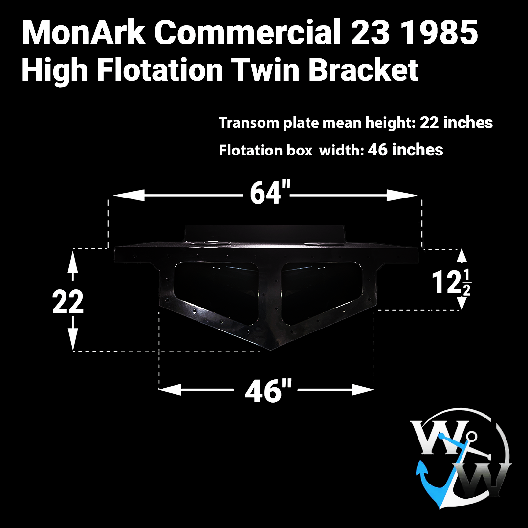 MonArk Commercial 23 1985 High Flotation Twin Engine Bracket