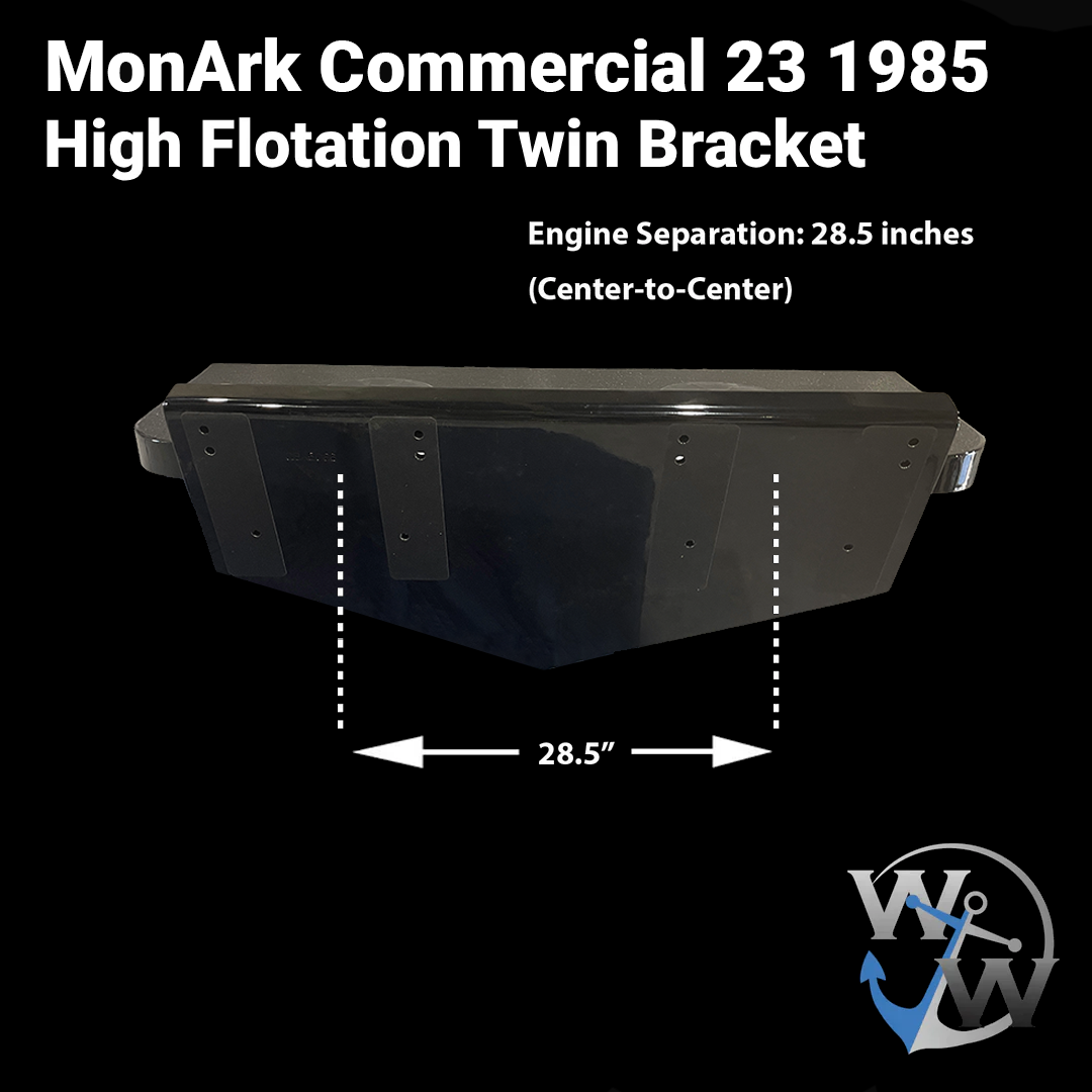 MonArk Commercial 23 1985 High Flotation Twin Engine Bracket - Welding World, Inc.