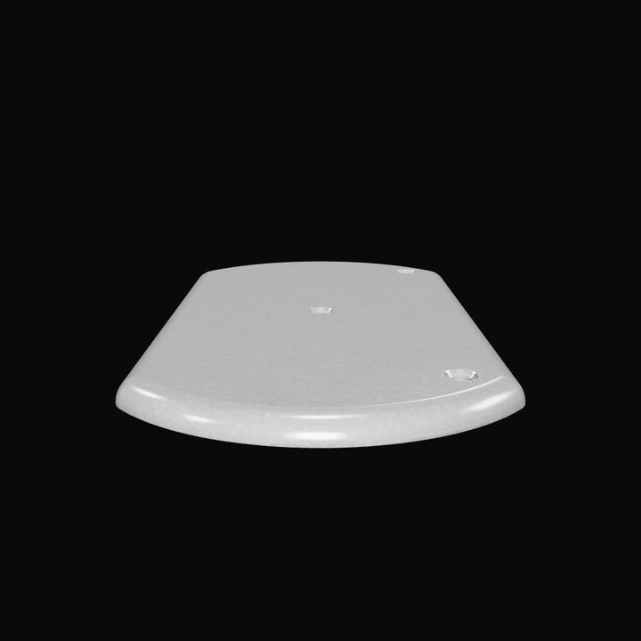9" x 5" Aluminum Backing Plate | 2-Hole Countersunk | 3/8" Thick