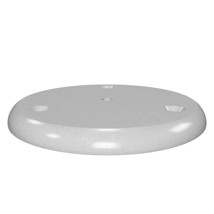 0018 3/8" Thick 4.5" OD Round Aluminum Countersunk Pad - Interactive 3D Model