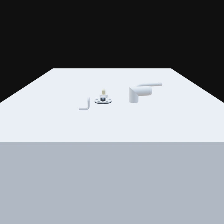 A 3D model of a 1984 Mako 223 with a 95-gallon net OEM replacement fuel tank, designed for offshore fishing with durable and efficient fuel storage