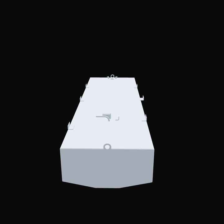 1998 Mako 241 boat fuel tank, 185.5-gallon capacity, designed for marine use with robust construction for extended offshore excursions