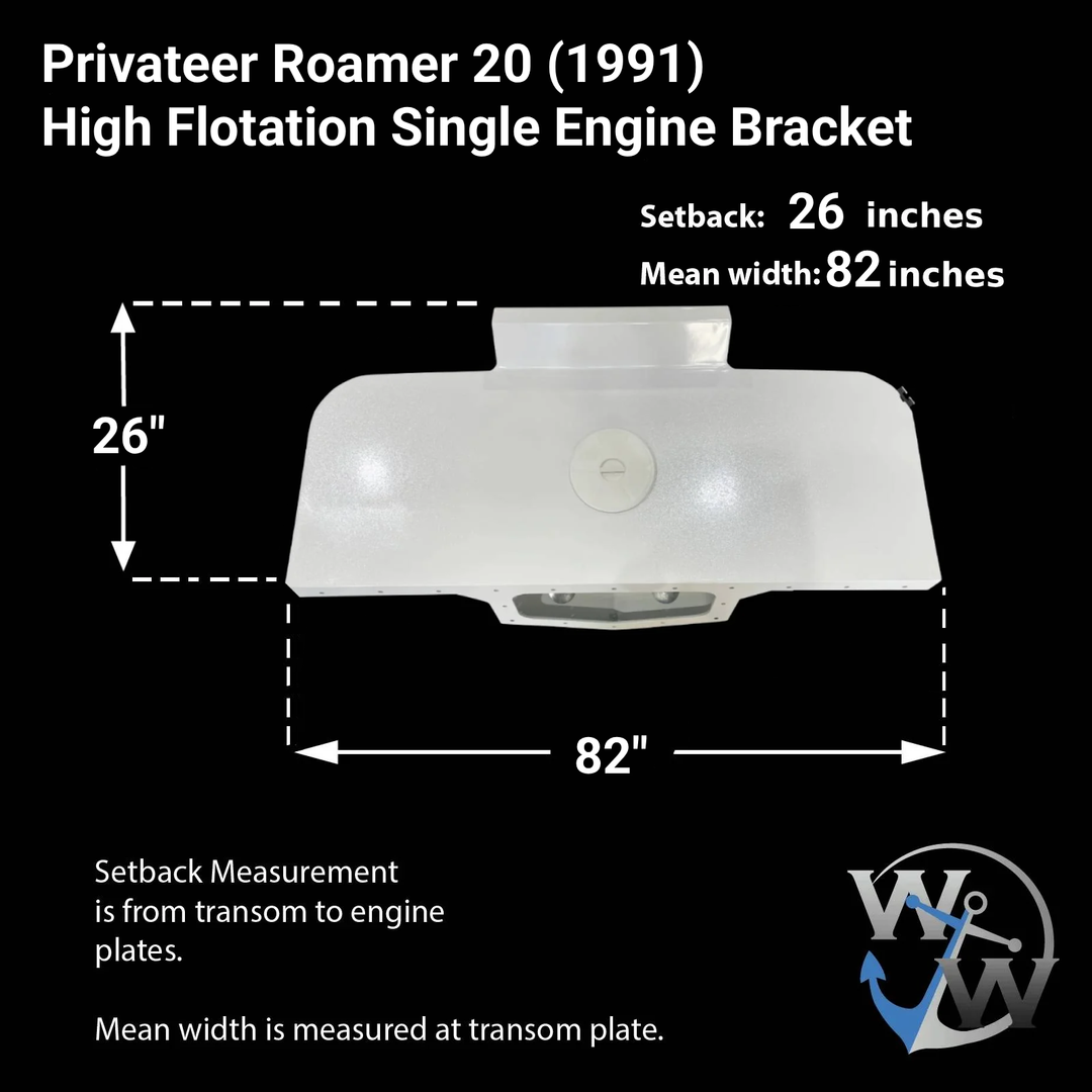 Privateer Roamer 20 (1991) High Flotation Single Engine Bracket