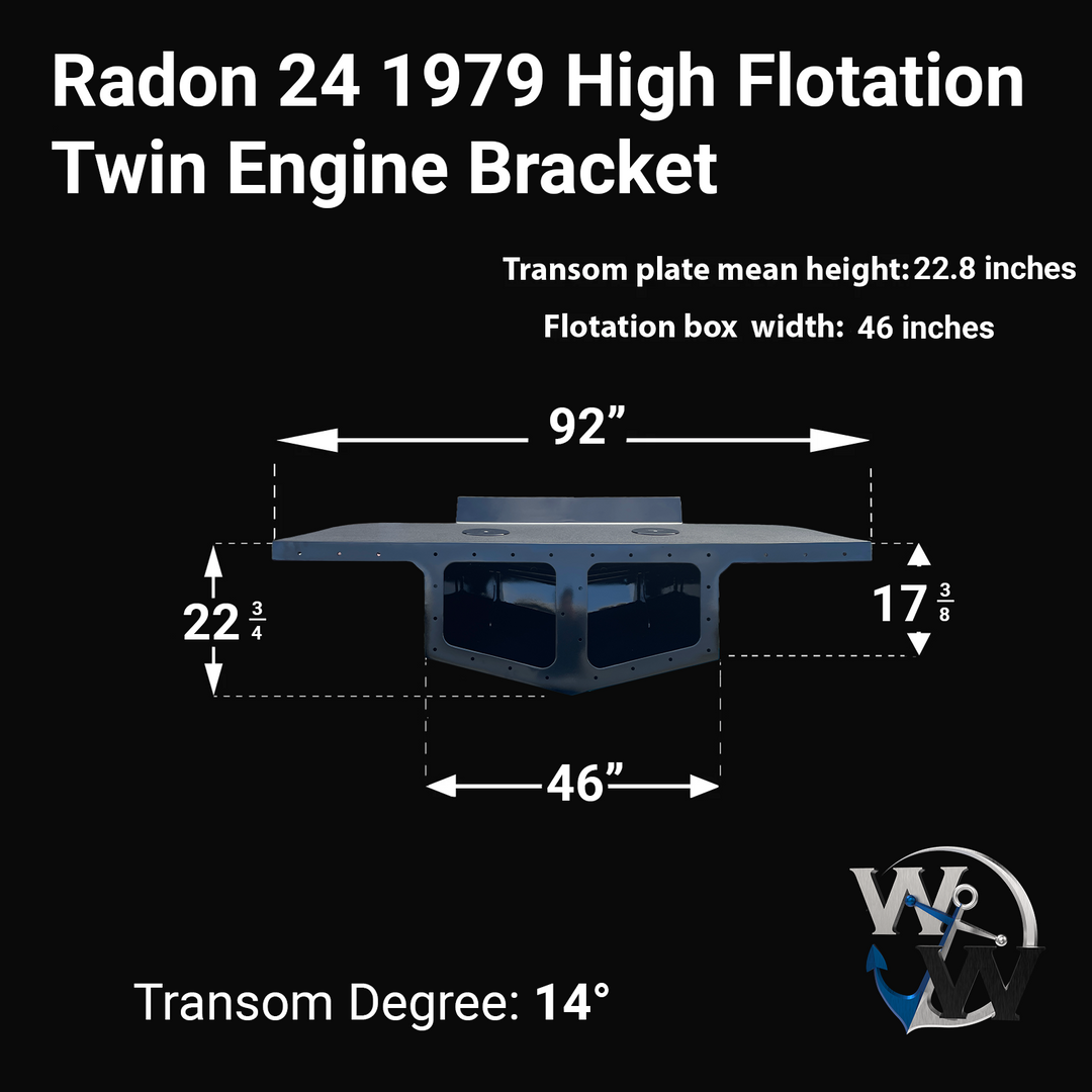 Radon 24 1979 High Flotation Twin Engine Bracket