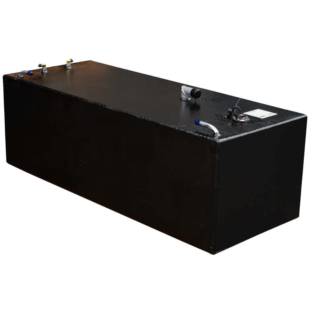 OEM replacement fuel tank kit for SeaVee 26' boat, featuring a dual-tank combo with capacities of 100 gallons and 33 gallons, designed for efficient fuel storage and easy installation