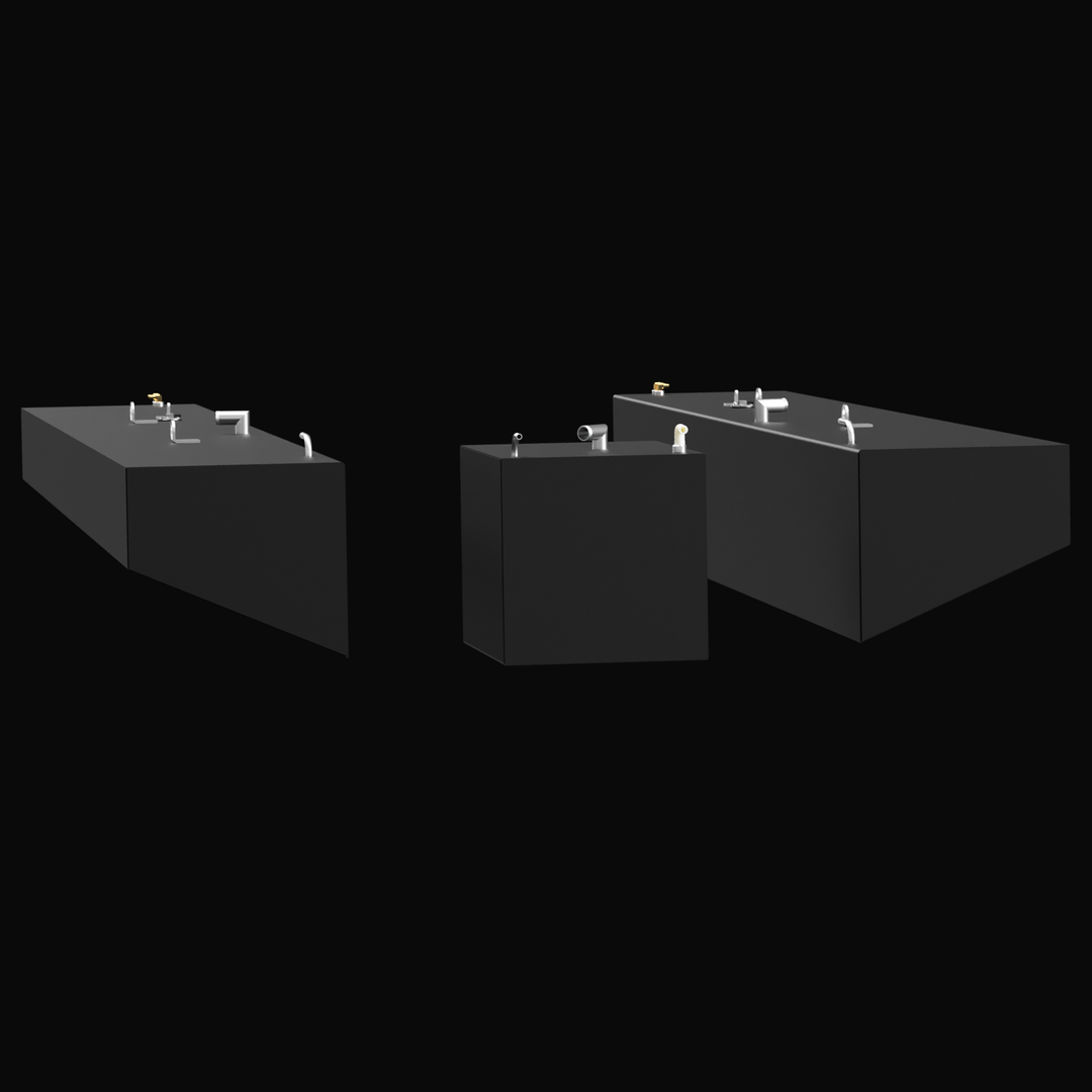 SeaVee 32'  2007 3-Tank Combo 2 x 168 gal. net Saddle Tanks & a 46 gal. net Water Tank | OEM Replacement - Welding World, Inc.
