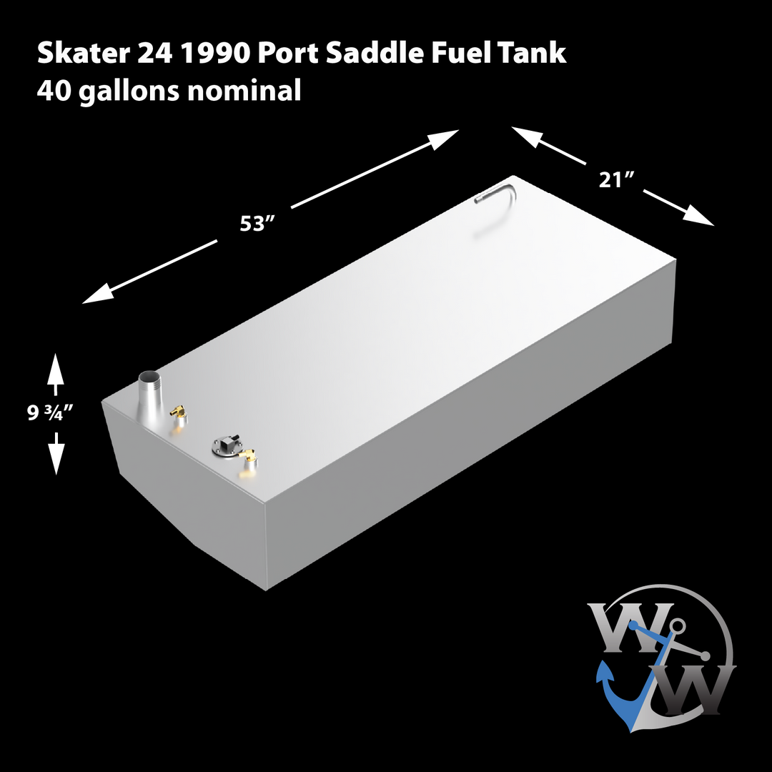 Skater 24 - 1999 - 40 gal. - Saddle Fuel Tank Combo (2-tanks