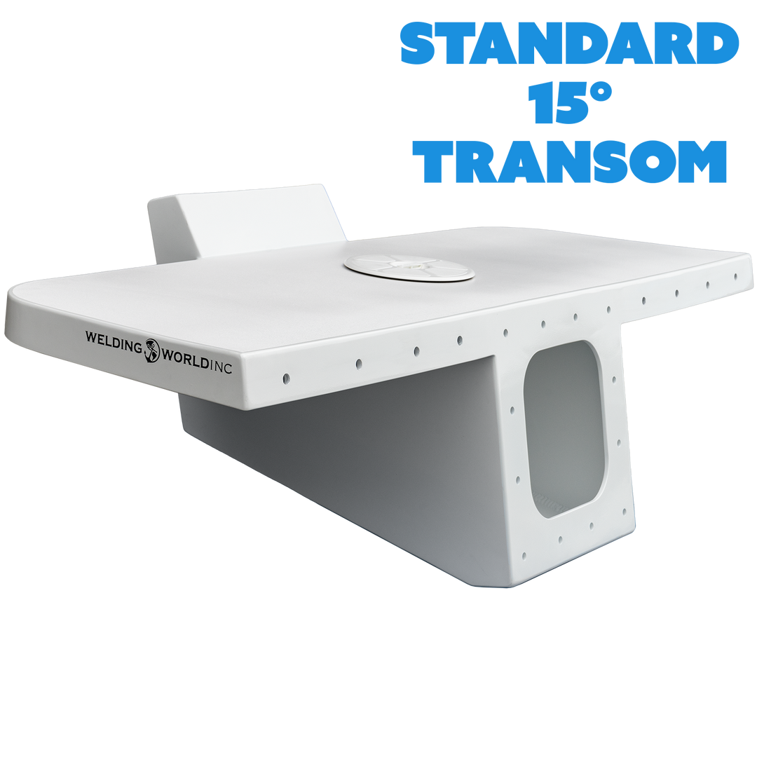 Standard Apex Single Engine 15° Transom Bracket - Welding World, Inc.