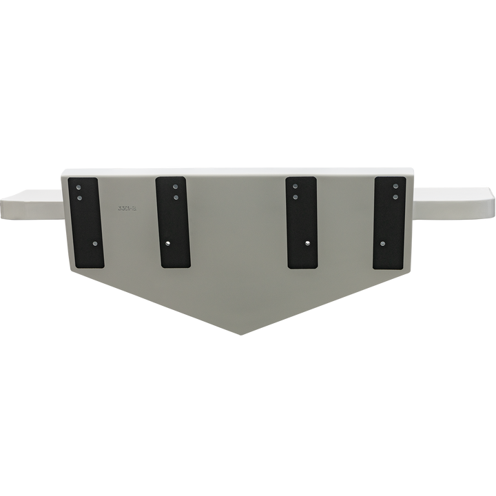A standard high flotation twin outboard engine bracket designed for an 11° transom, featuring a triangular shape with three mounting plates on the front and two side arms for attachment. The bracket is shown in a neutral color against a transparent background