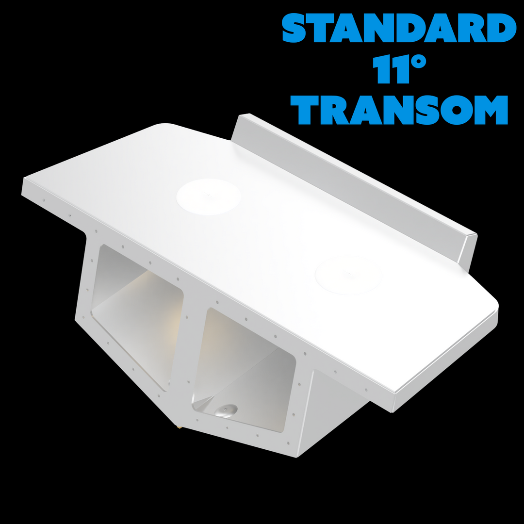 Standard High Flotation Twin Outboard Engine Bracket 11° Transom - Welding World, Inc.