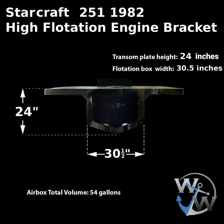 Starcraft 251 (1982) High Flotation Single Engine Bracket