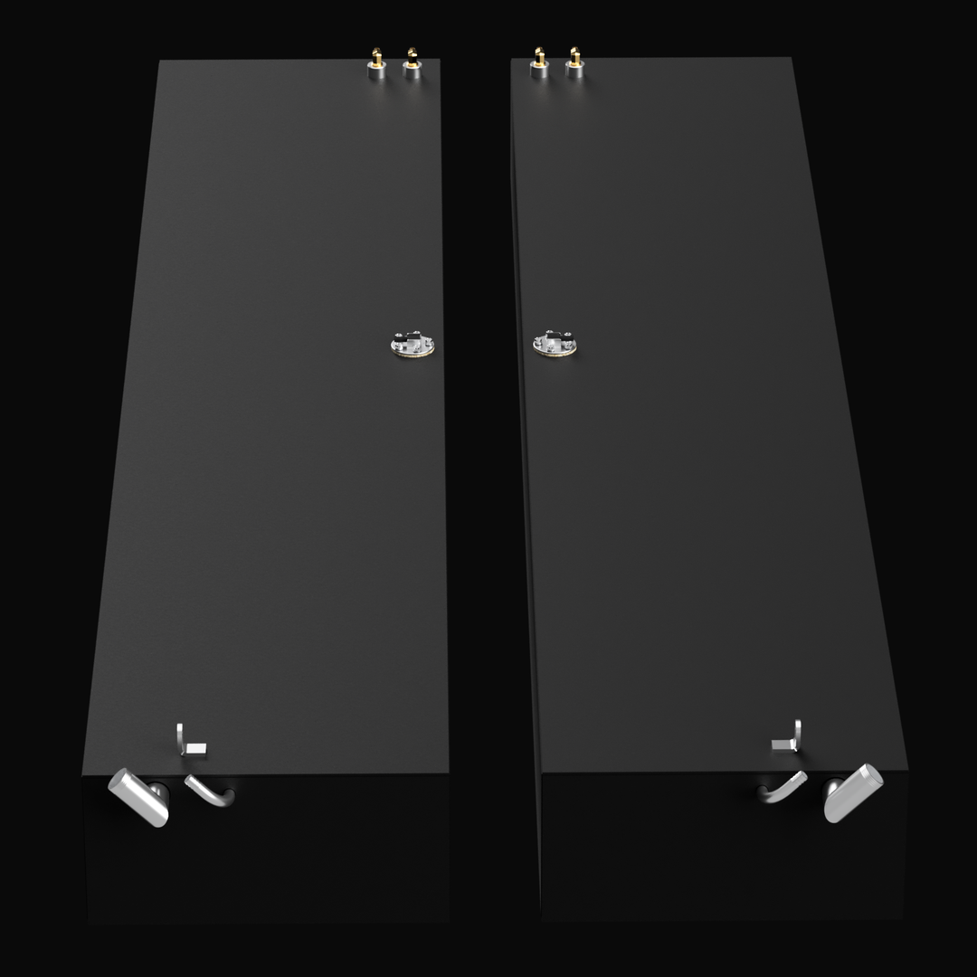 Intended for a Sundance 26' port and starboard fuel tank system, identified as ".net_6", where each of the two tanks has a capacity of 79 gallons (resulting in a total fuel capacity of 158 gallons). This system would typically consist of two separate marine-grade aluminum tanks, custom-fabricated to fit the port and starboard sides of the boat's hull. Each tank would be equipped with the necessary fittings for fuel fill, venting, engine supply, and fuel level sending units.