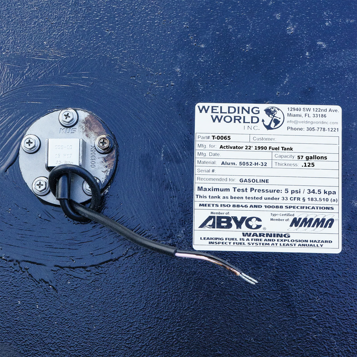 Activator 22' 1990 Fuel Tank 57 gal