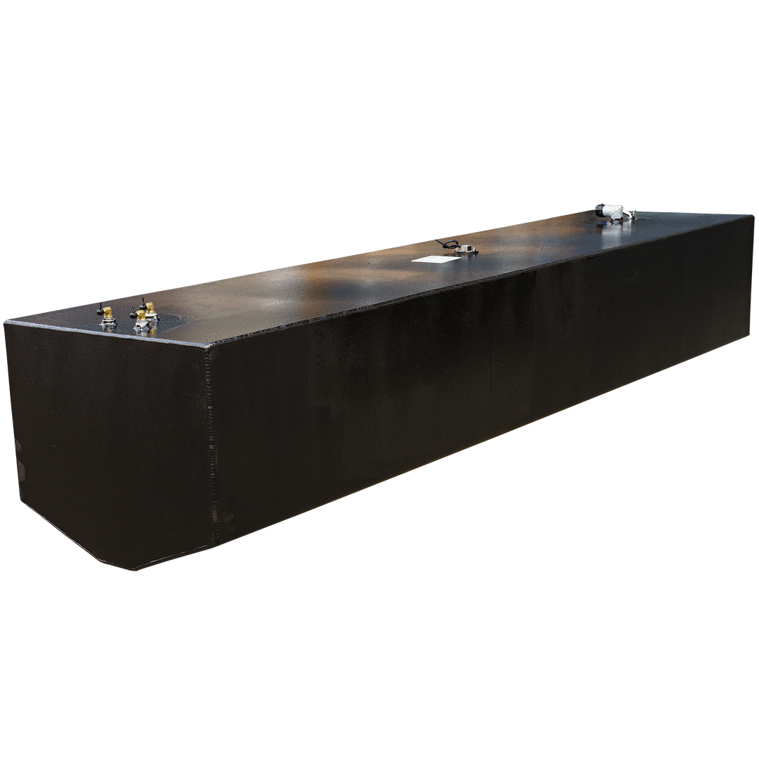 OEM replacement fuel tank kit for SeaVee 26' boat, featuring a 100-gallon and a 33-gallon tank, designed for durability and efficient fuel storage