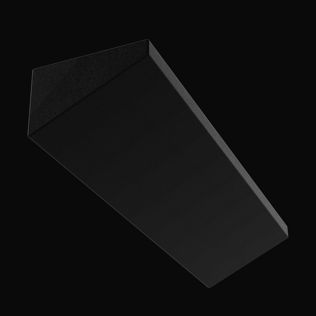 Bottom perspective view of a Yellowfin 36 replacement port/starboard fuel tank featuring a full Coal Tar Epoxy coating. This angle highlights the precision-tapered V-bottom geometry designed to match the hull's deadrise for a guaranteed OEM fit, constructed from heavy-duty .190" marine-grade aluminum to ensure maximum longevity and corrosion protection in the bilge environment.