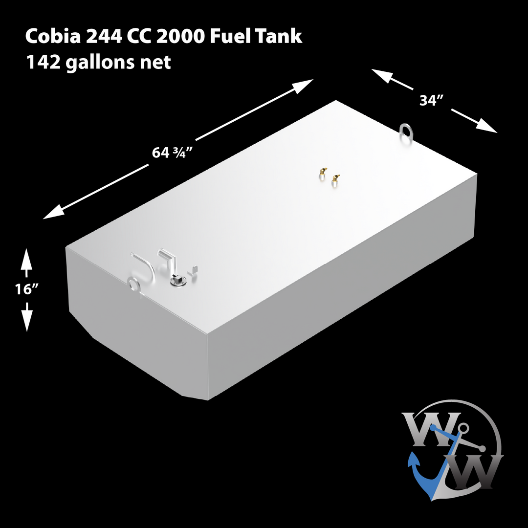 Cobia 244 CC 2000 - 142 gal. net OEM replacement fuel tank