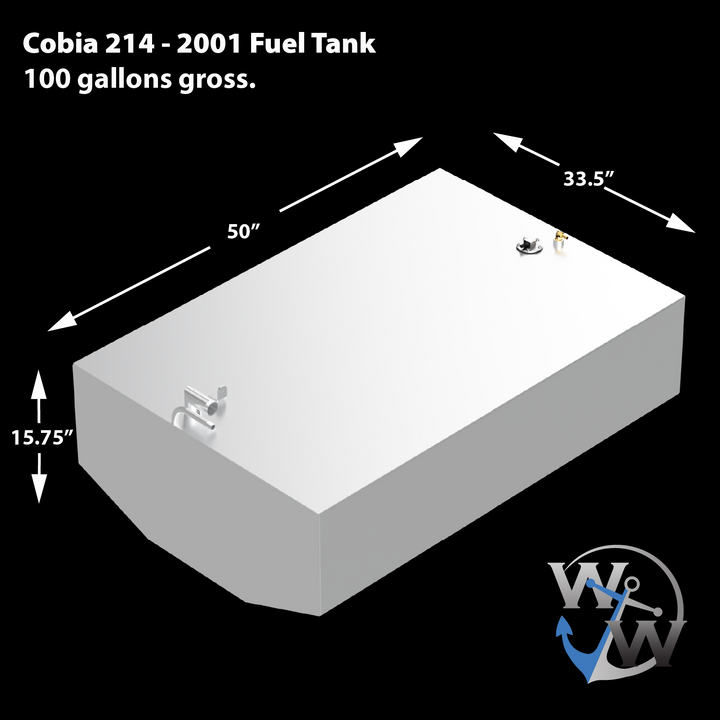 Cobia 214 - 2001 - 100 gal. OEM Replacement Fuel Tank