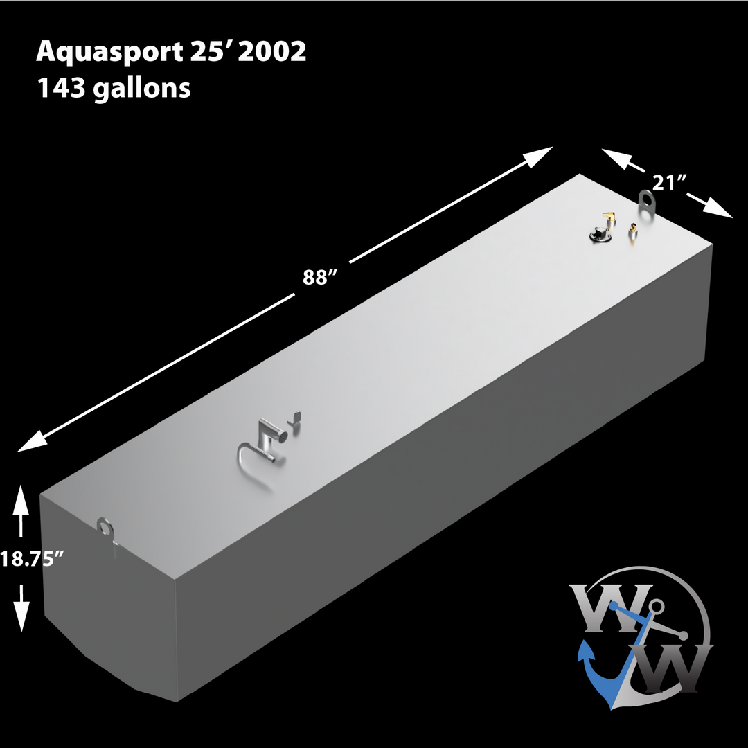 Aquasport 25' 2002 - Tanque de combustible de 143 galones