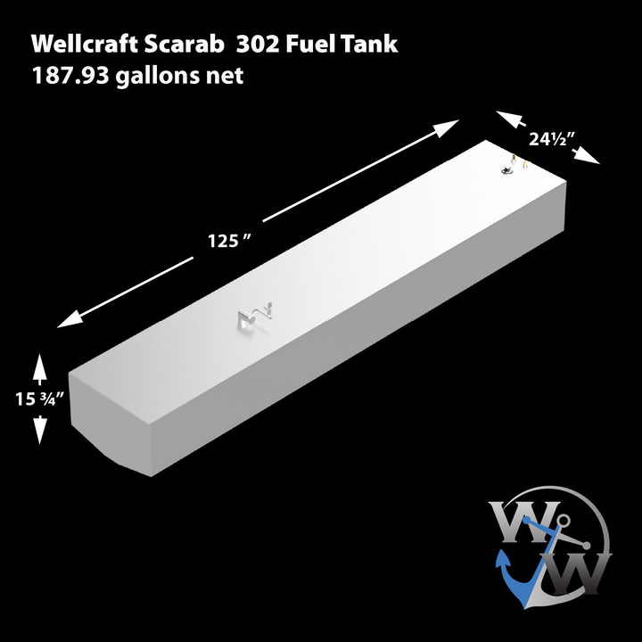 Wellcraft Scarab 302 OEM Replacement Fuel Tank