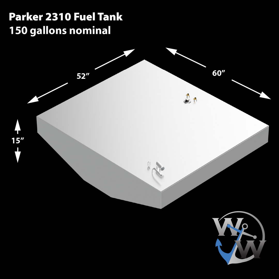 Parker 2310 - 150 gal. OEM Replacement Belly Fuel Tank