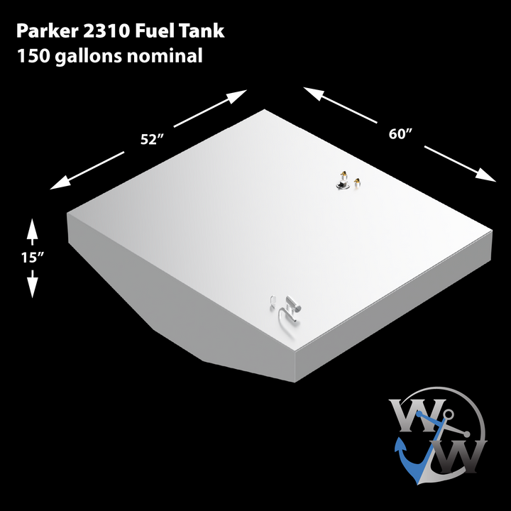 Parker 2310 - 150 gal. Tanque de combustible de repuesto OEM 