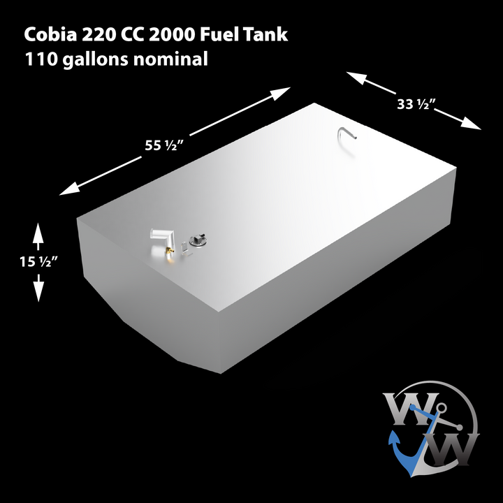 Cobia 220 CC 1999 - 110 gal. OEM Replacement Fuel Tank