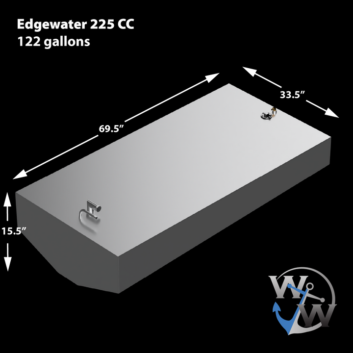 Edgewater 225 CC - 122 gal. OEM Replacement Belly Fuel Tank