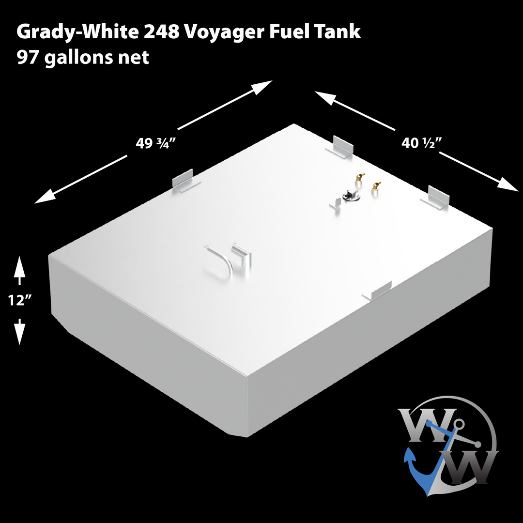Grady-White 257 Advance 2004 - 151 gal. Tanque de combustible de repuesto OEM