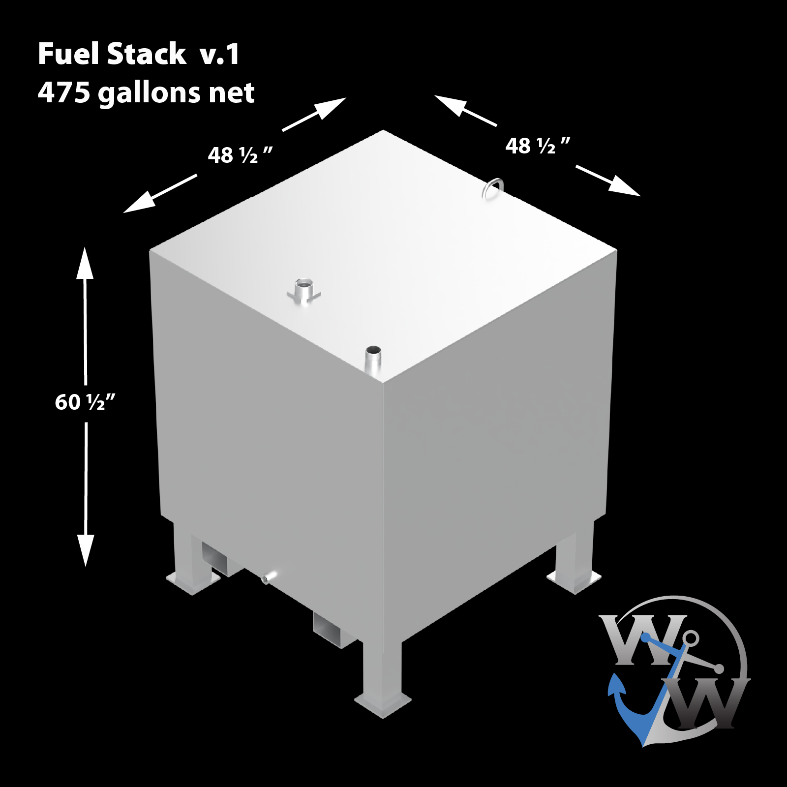 Fuel Stack v.1 - 475 gal. Forkliftable Fuel Tank – Welding World, Inc.
