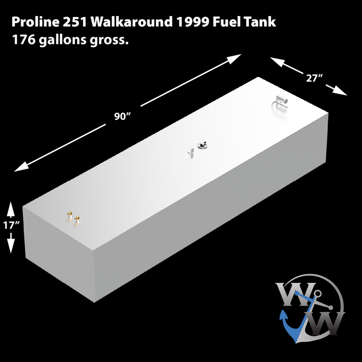 Proline 251 Walkaround 1999 OEM Replacement Fuel Tank (176 gal. gross)