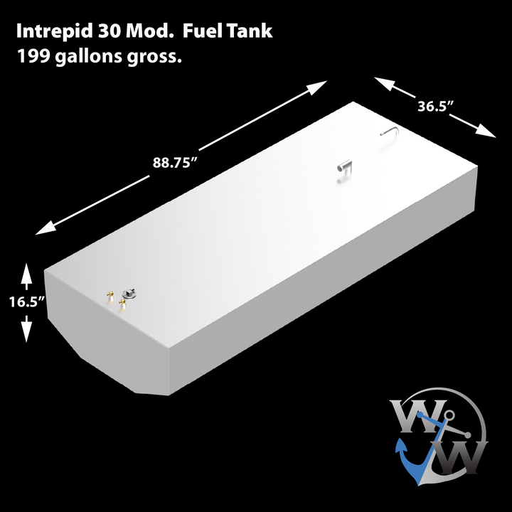Intrepid 30' - 200 gal. Modified OEM Replacement Bow Fuel Tank
