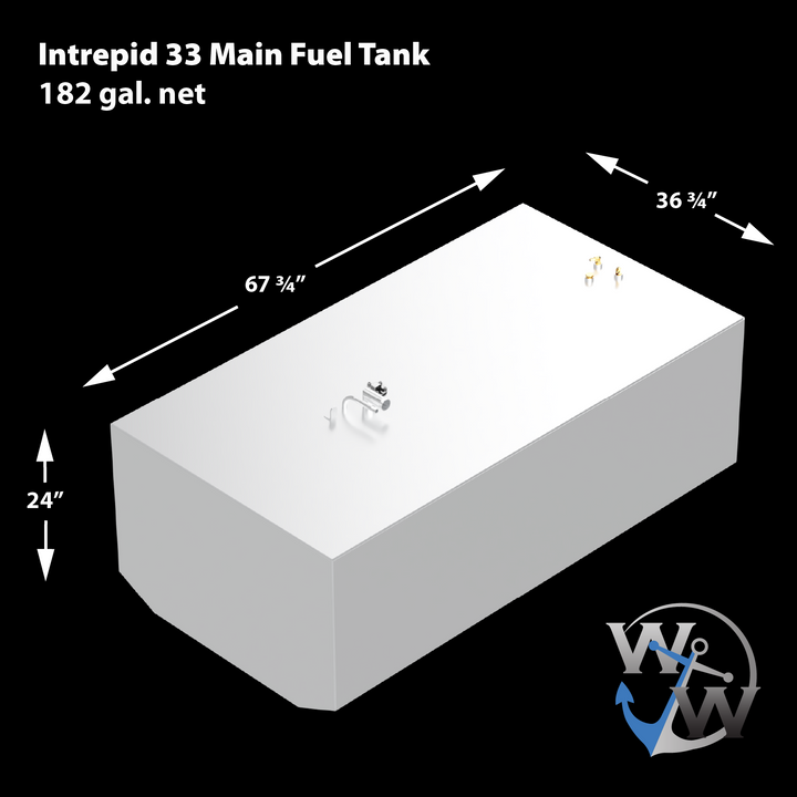 Intrepid 33' - 248 & 51 gal. 2-Tank Combo OEM Replacement Belly Fuel Tanks