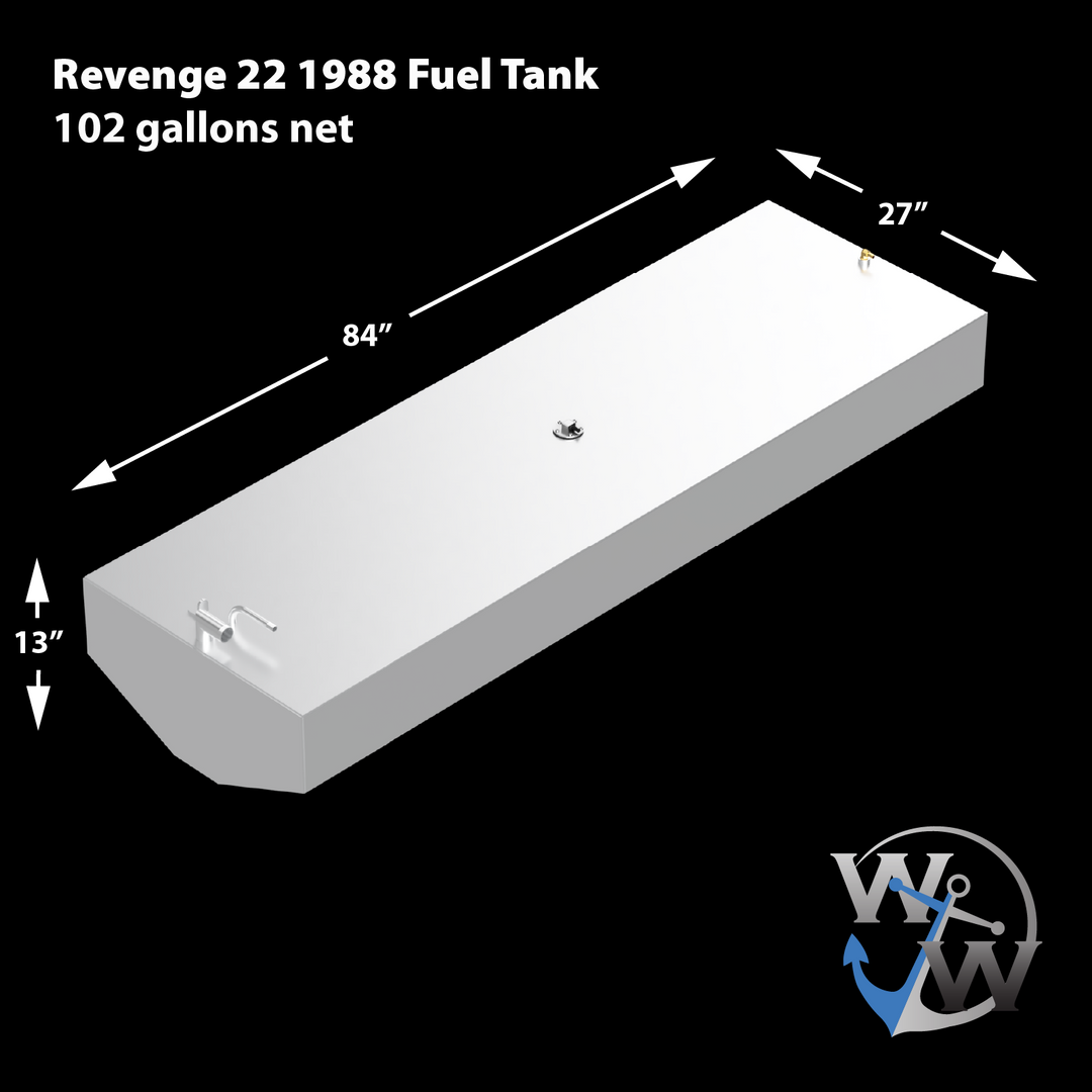 Revenge 22 1988 102 gal. net OEM Replacement Belly Fuel Tank