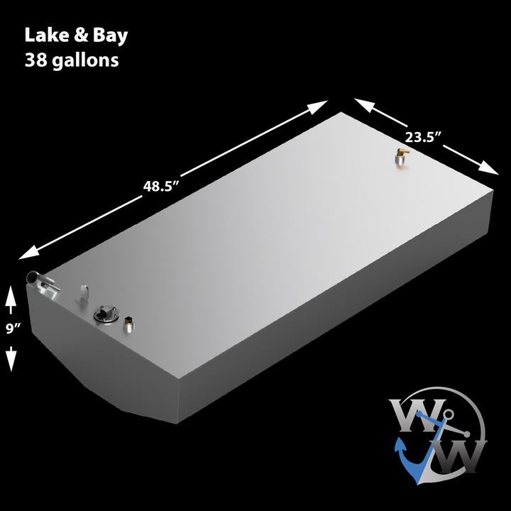 Lake & Bay 21' -  38 gal. OEM Replacement Belly Fuel Tank