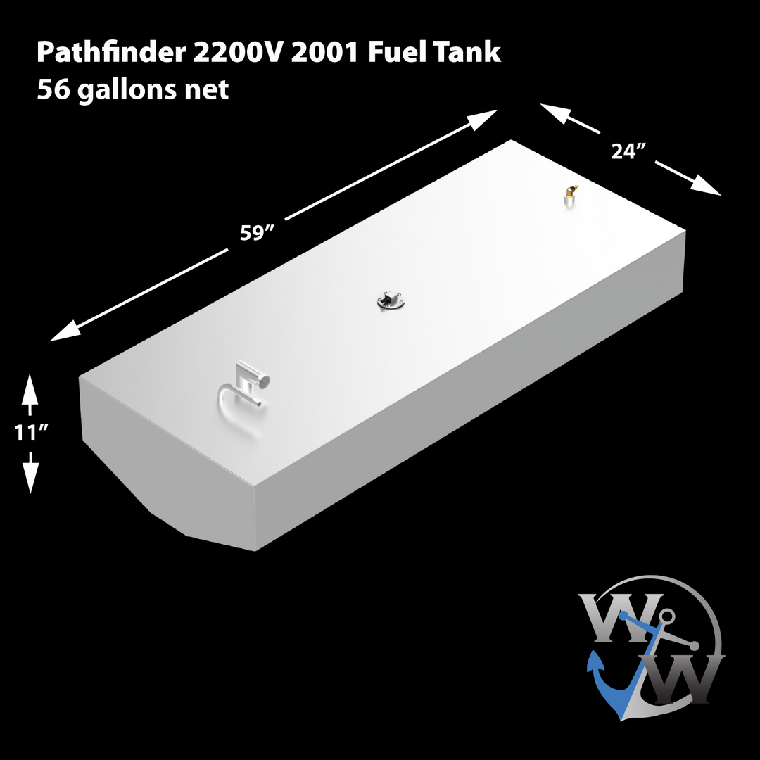 Pathfinder 2200V 2001 - 56 gal. Tanque de combustible de repuesto OEM neto
