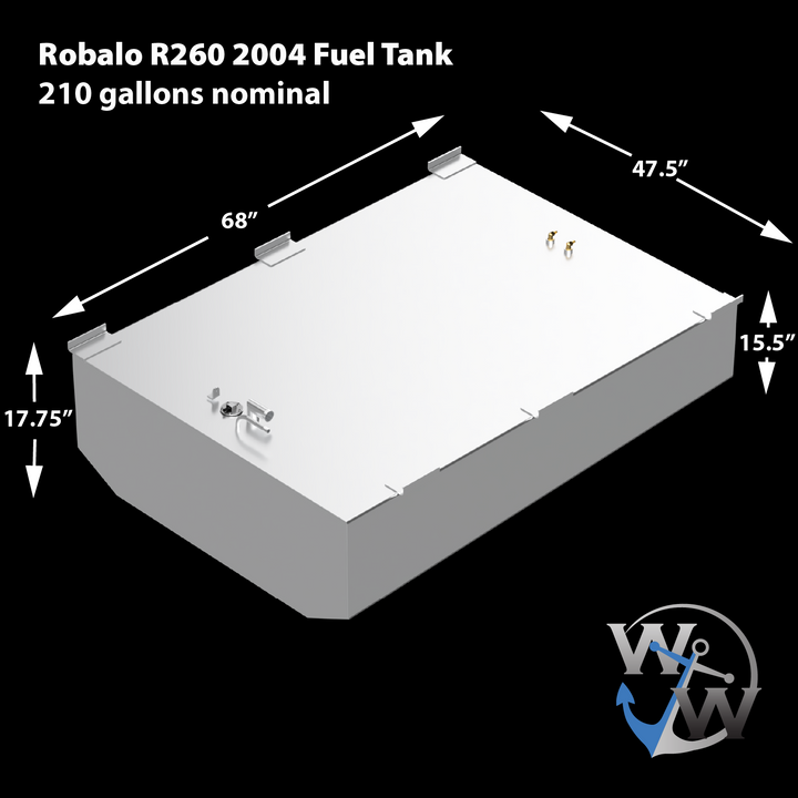Robalo R240 2004 - 210 gal. OEM replacement belly fuel tank