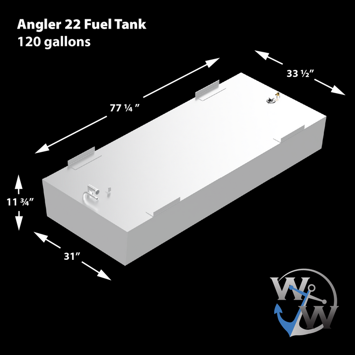Angler 22' 120 gal. OEM Replacement Belly Fuel Tank