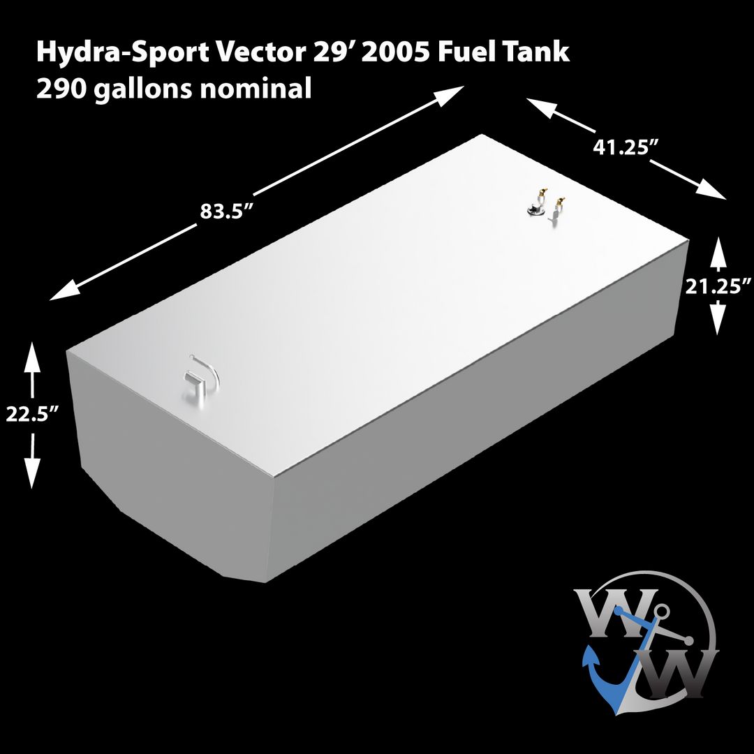 Hydra-Sports Vector 29' - 2005 OEM Replacement Fuel Tank